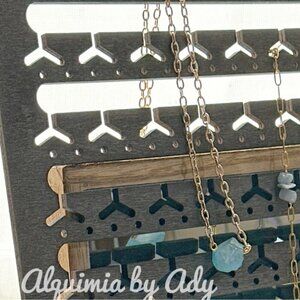 Alquimia Gold and Blue Necklace